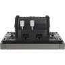 Выключатель 1-клавишный перекрекрестный IEK FORTEPIANO 10А FP512 сталь FP-V13-0-10-1-K46